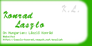 konrad laszlo business card