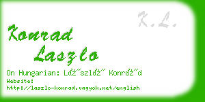 konrad laszlo business card